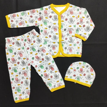 SB - Night Suit with Cap - Fish