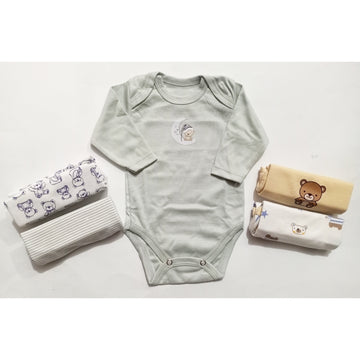 Pack of 5 Long Sleeve Bodysuits - BB24D3