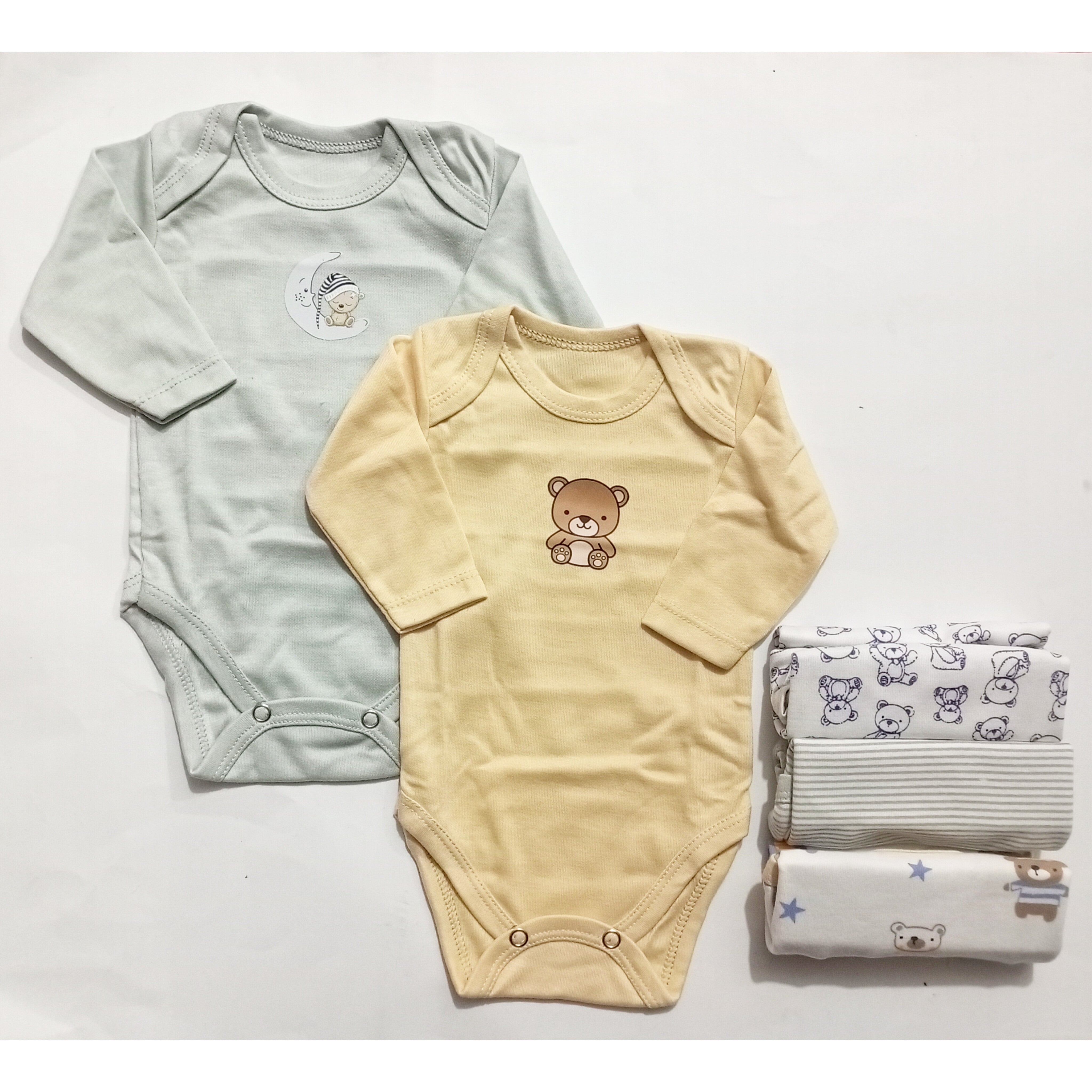 Pack of 5 Long Sleeve Bodysuits - BB24D3