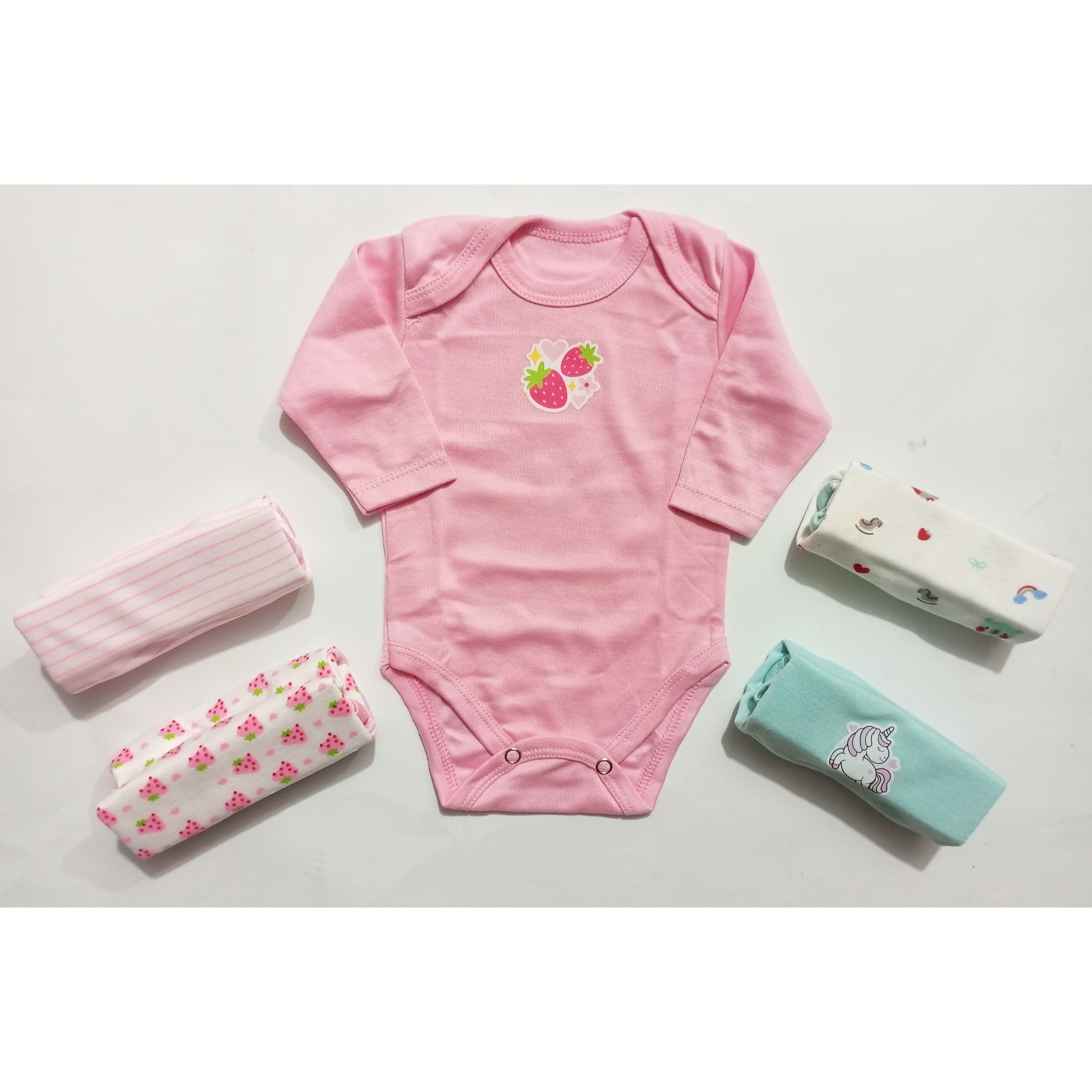 Pack of 5 Long Sleeve Bodysuits - BB24D1