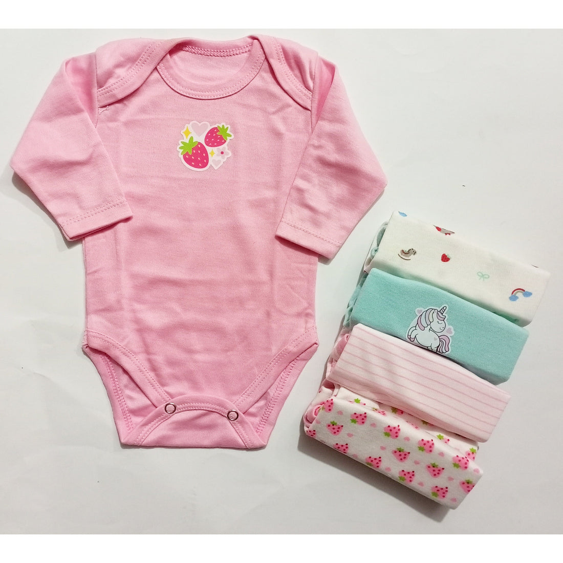 Pack of 5 Long Sleeve Bodysuits - BB24D1