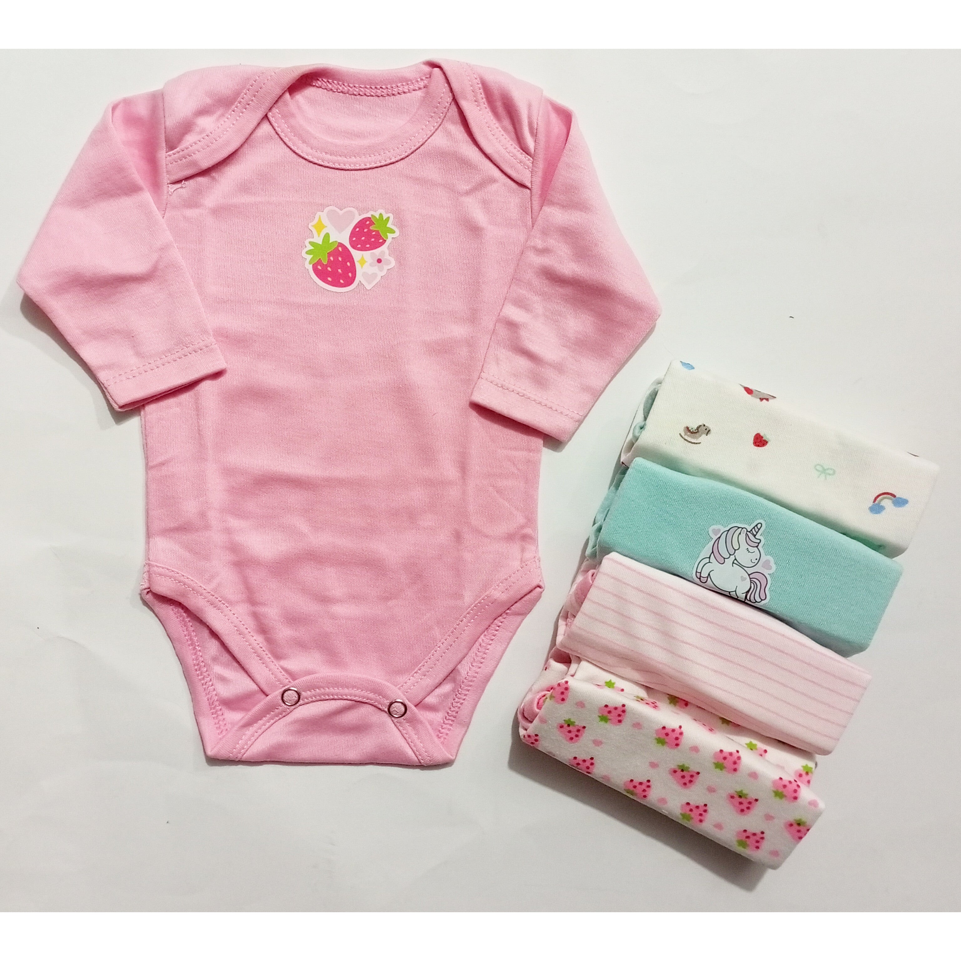 Pack of 5 Long Sleeve Bodysuits - BB24D1