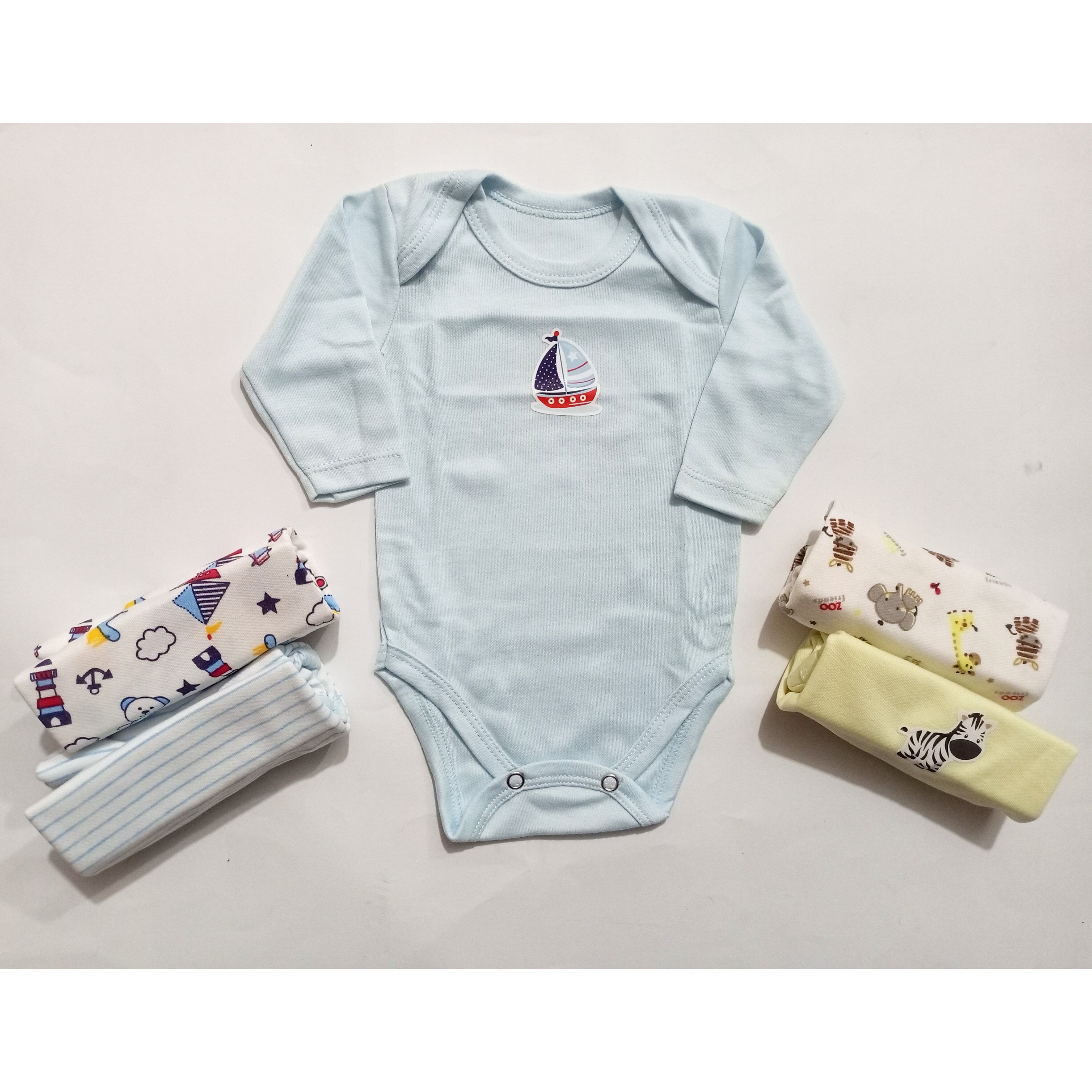 Pack of 5 Long Sleeve Bodysuits - BB24D2