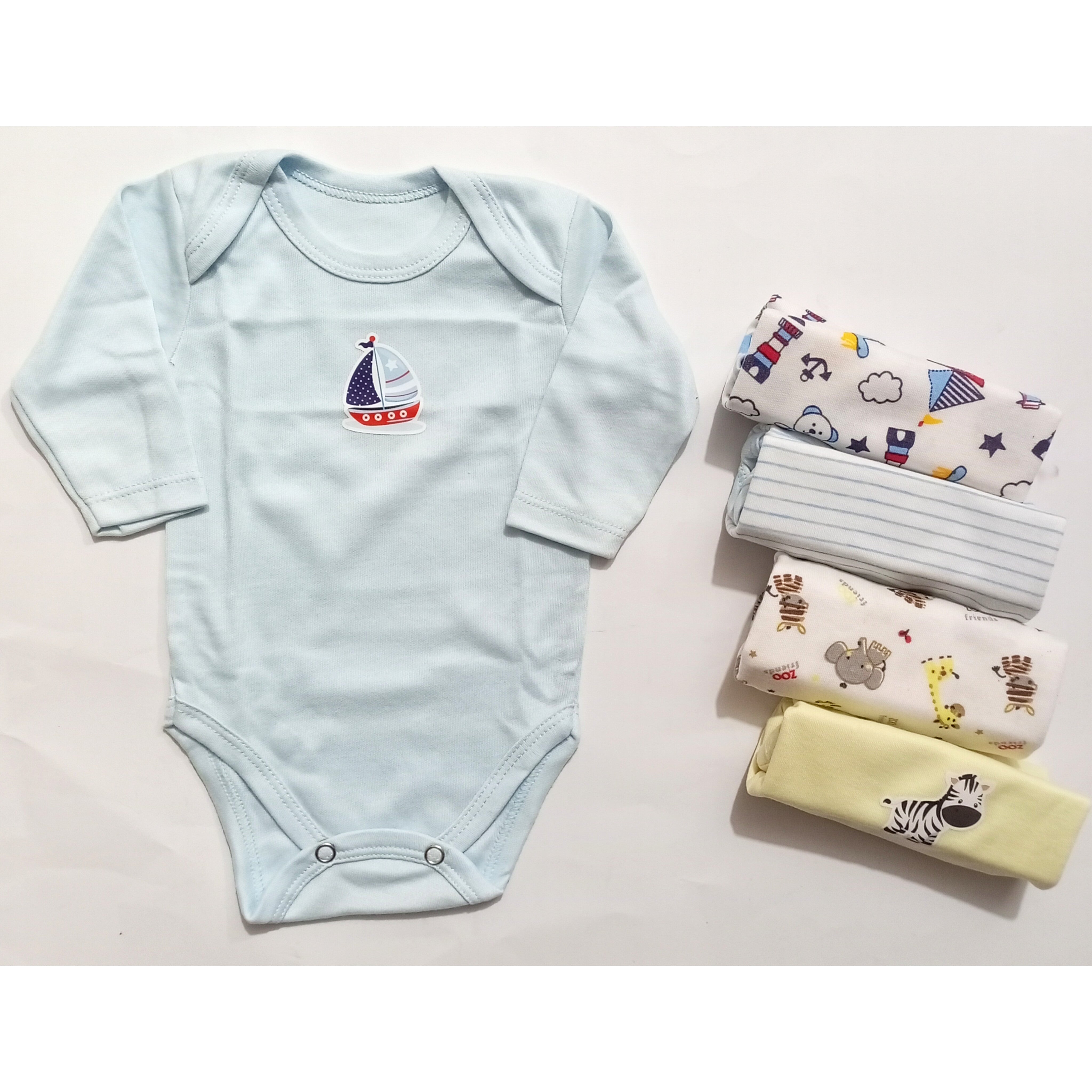 Pack of 5 Long Sleeve Bodysuits - BB24D2