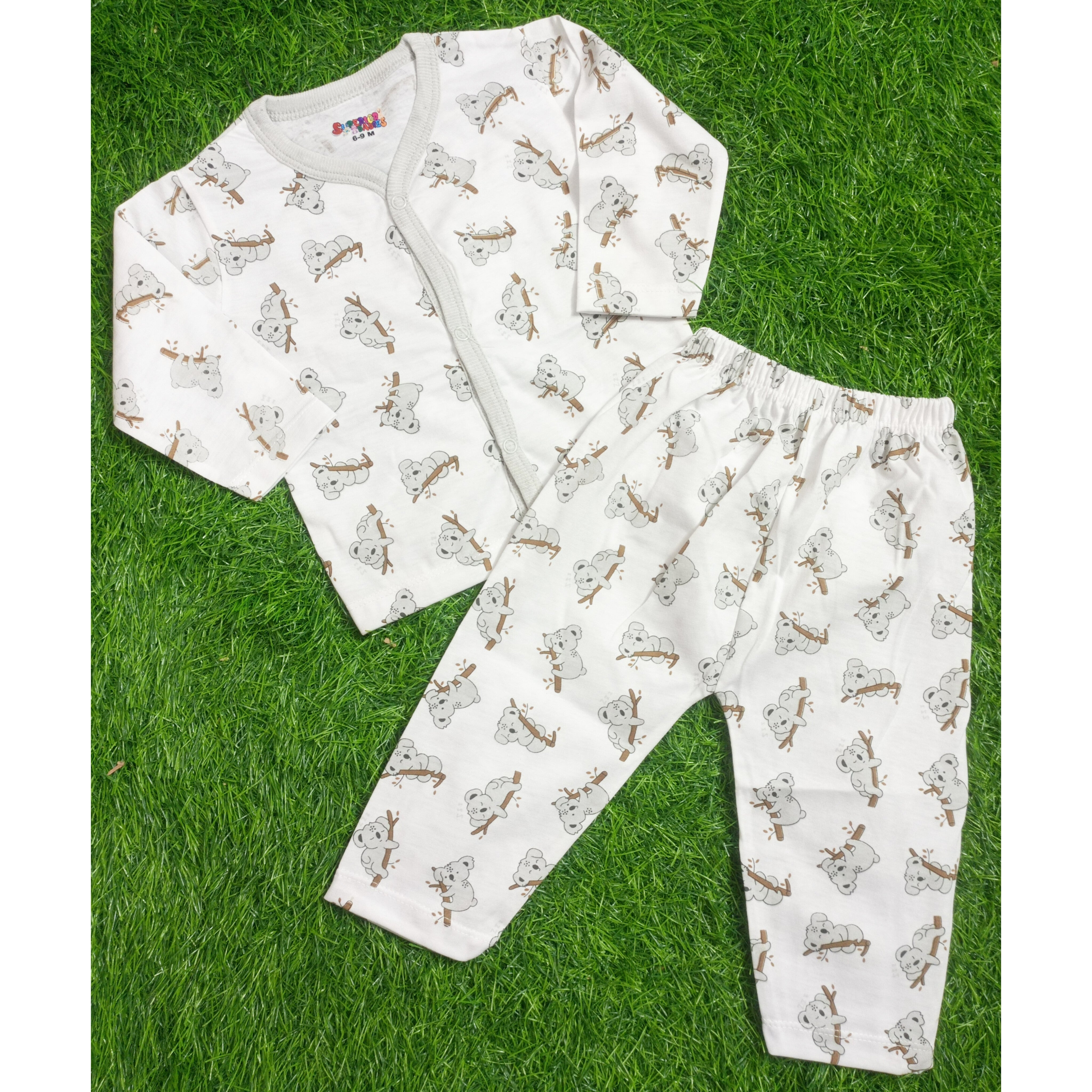 Summer Night Suit - 25 - Gray Cartoon