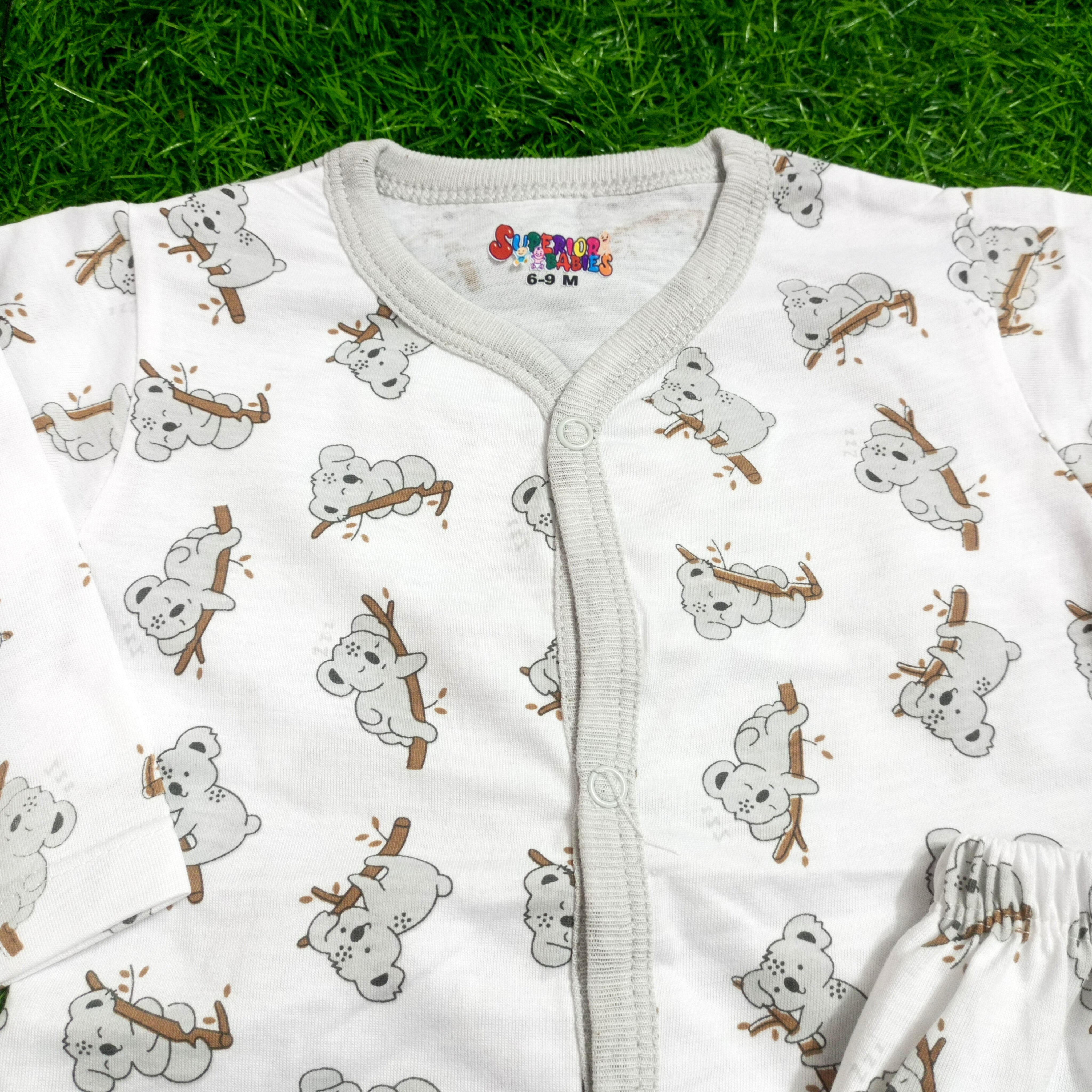 Summer Night Suit - 25 - Gray Cartoon