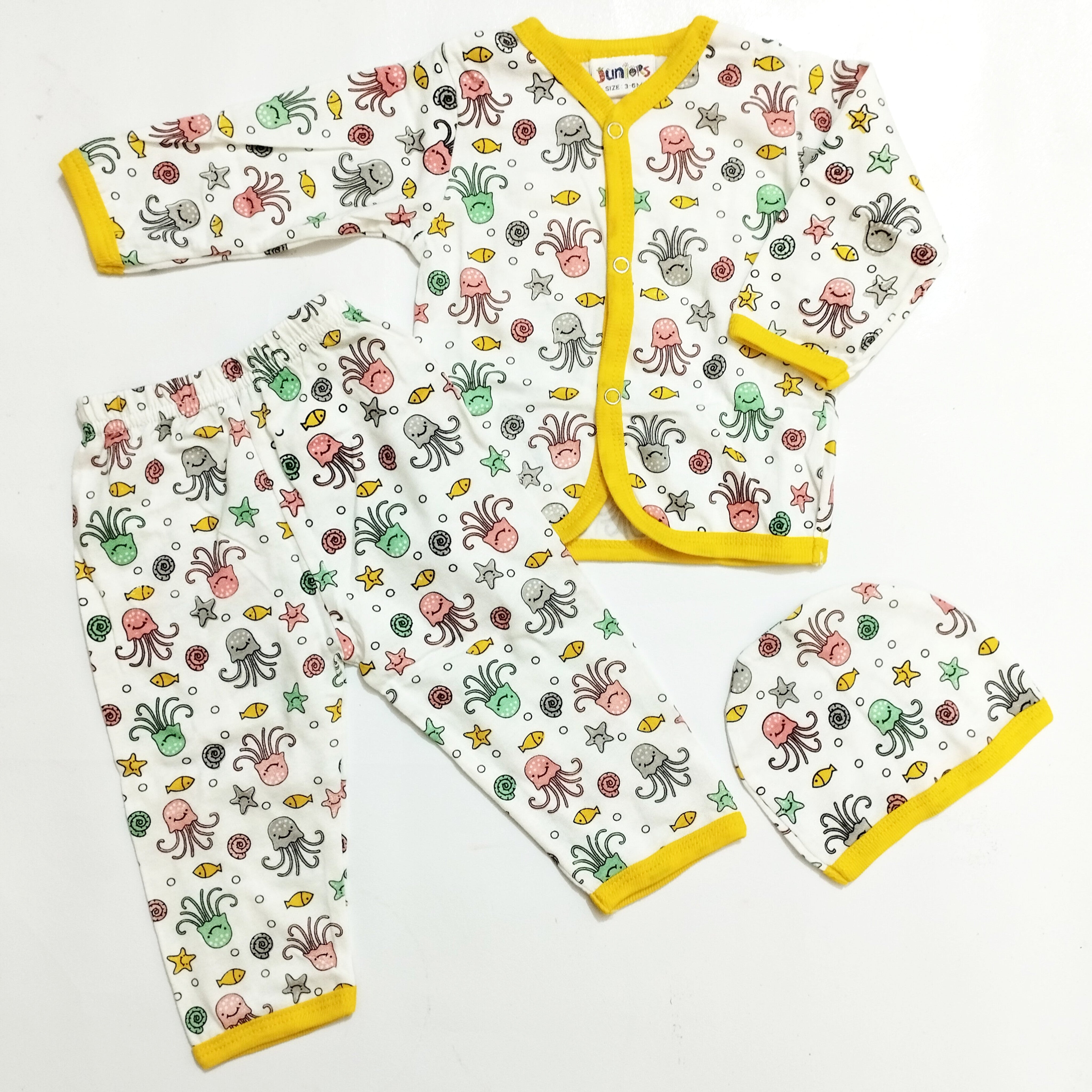 SB - Night Suit with Cap - Fish