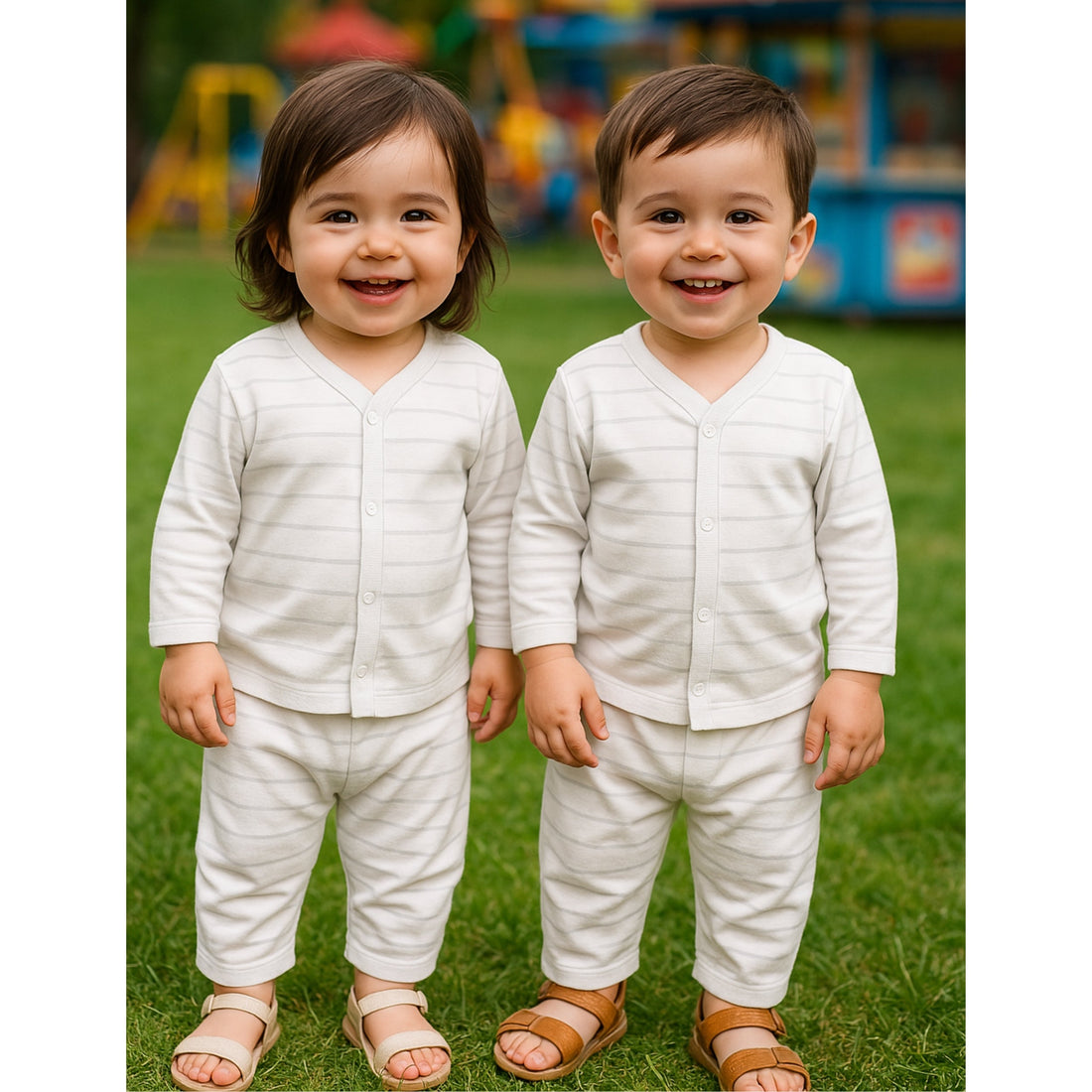 Summer Night Suit - 25 - Gray Lining