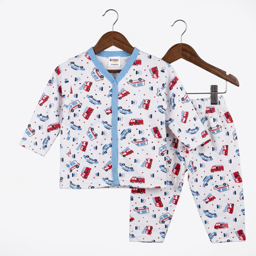 Summer Night Suit - Design 26 - Police Cars