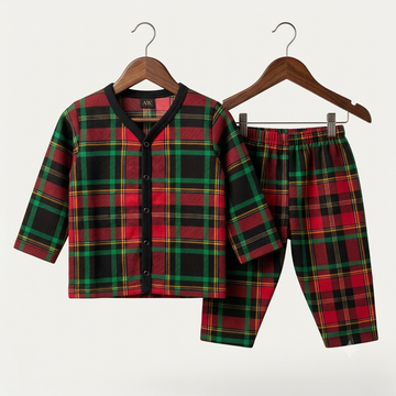 Summer Night Suit - Design 26 - Multi Check