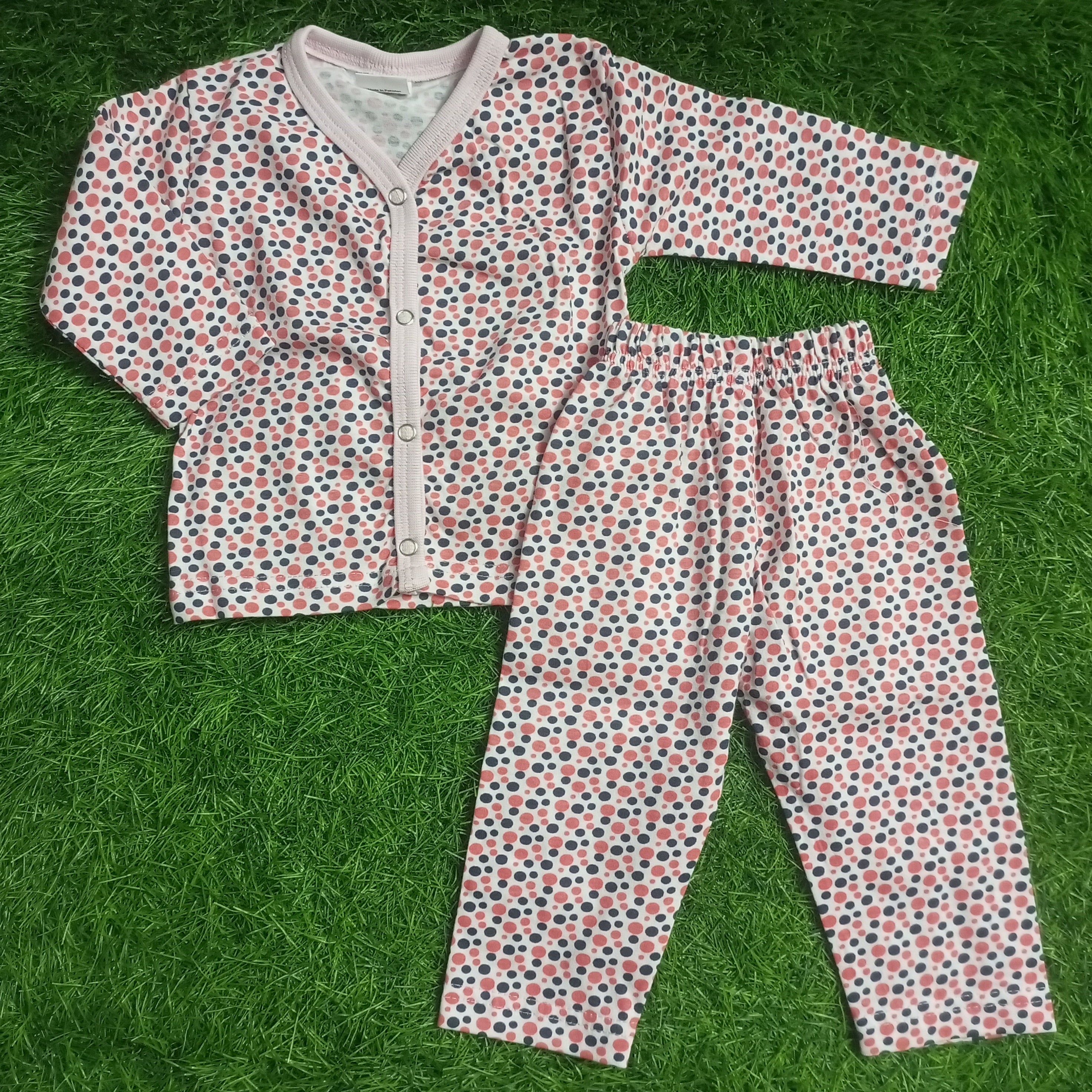 Summer Night Suit - Design 26 - Multi Dot
