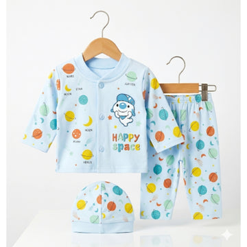 3-Piece Baby Shirt & Trouser - Blue