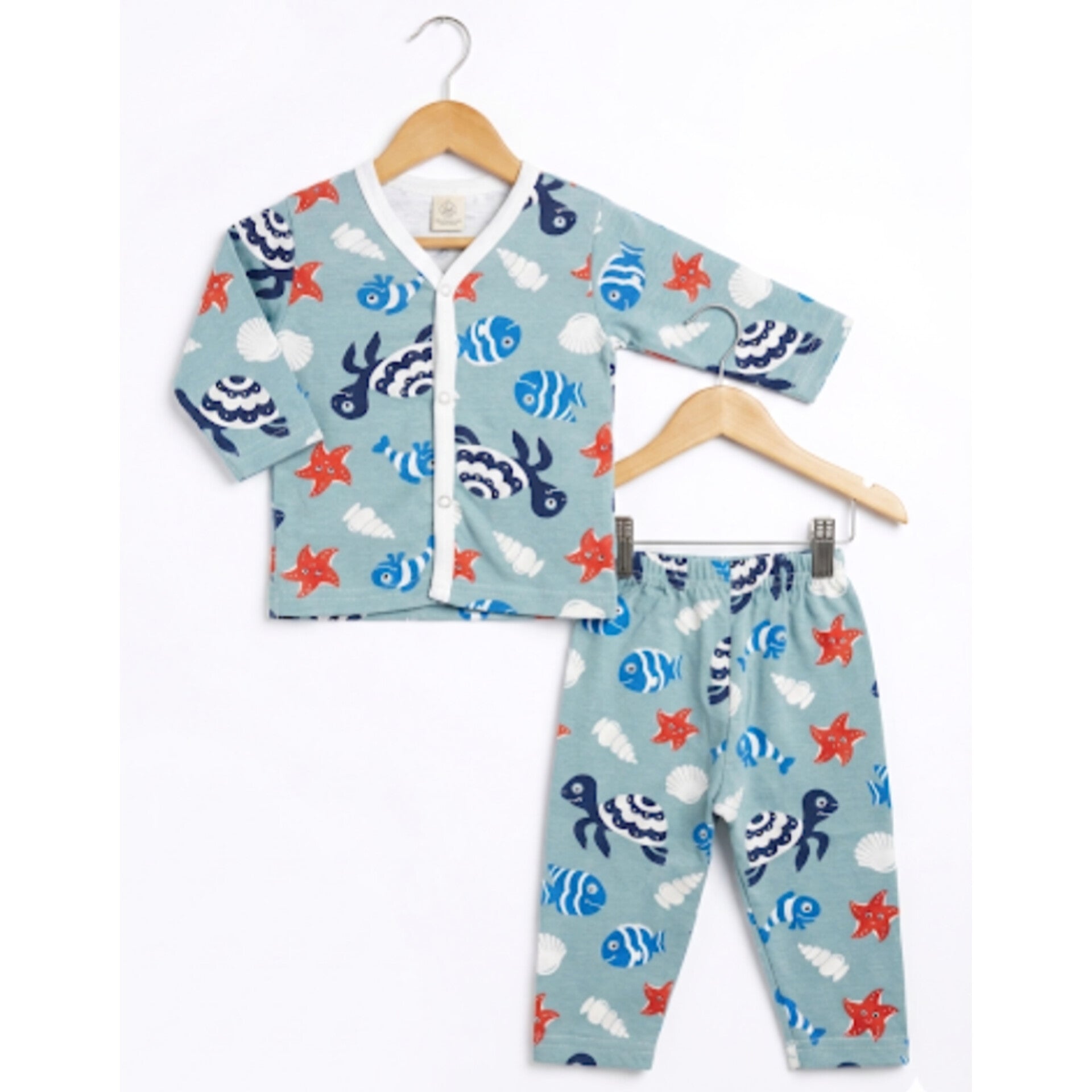 Summer Night Suit - Design 26 - Blue
