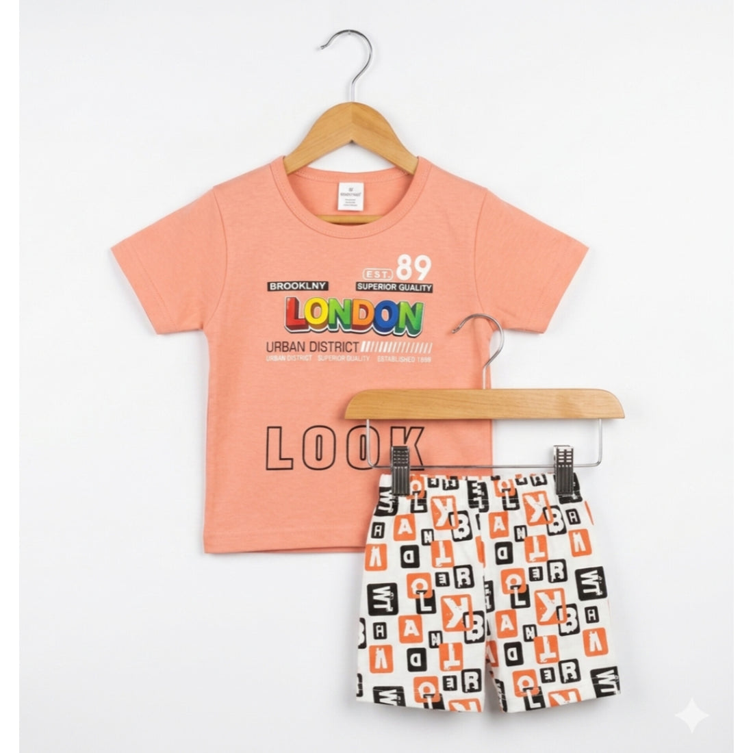T-Shirt & Nicker - Pink - Look