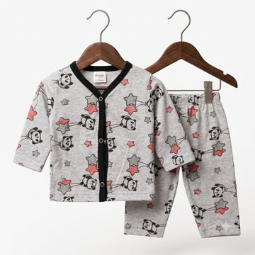 Summer Night Suit - Design 26 - Stars & Panda