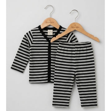 Summer Night Suit - Design 26 - Gray & Black Lining