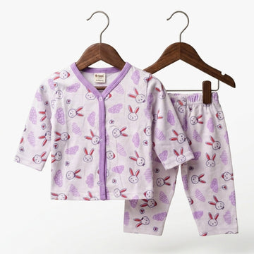 Summer Night Suit - Design 26 - Purple Bunny